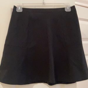 J Crew Black A-line mini skirt Size 0